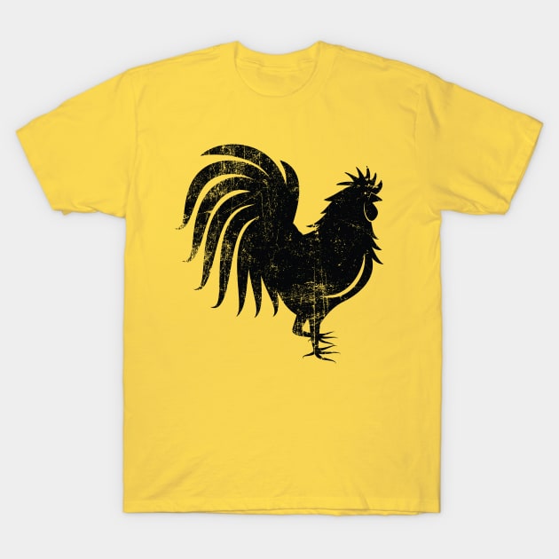 Year of the Distressed Rooster T-Shirt by ClothedCircuit